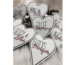 Stickserie ITH - Herz Anhänger Herzenswünsche